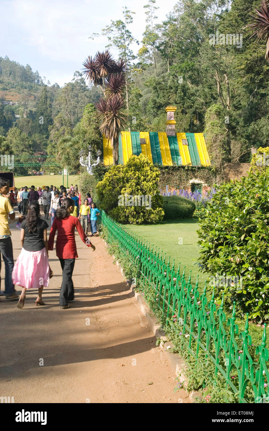 Il governo Giardino Botanico a Udhagamandalam Ooty è stabilito nel 1847 dal marchese di Tweeddale ; Tamil Nadu ; India Foto Stock