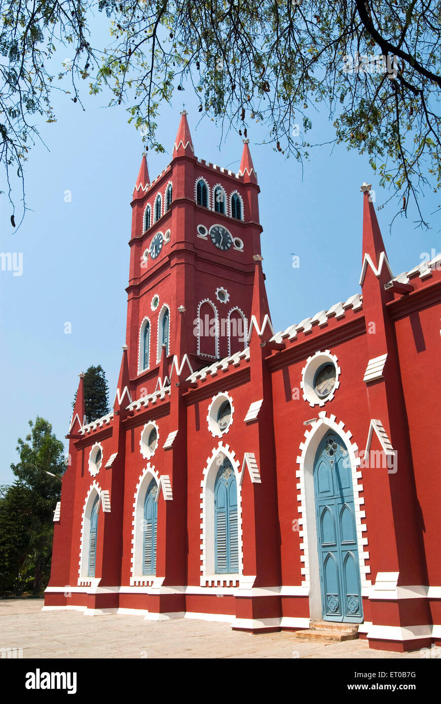 Chiesa di Sant'Andrea ; solo Kirk scozzese costruito nel 1866 ; Bangalore ; Karnataka ; India Foto Stock