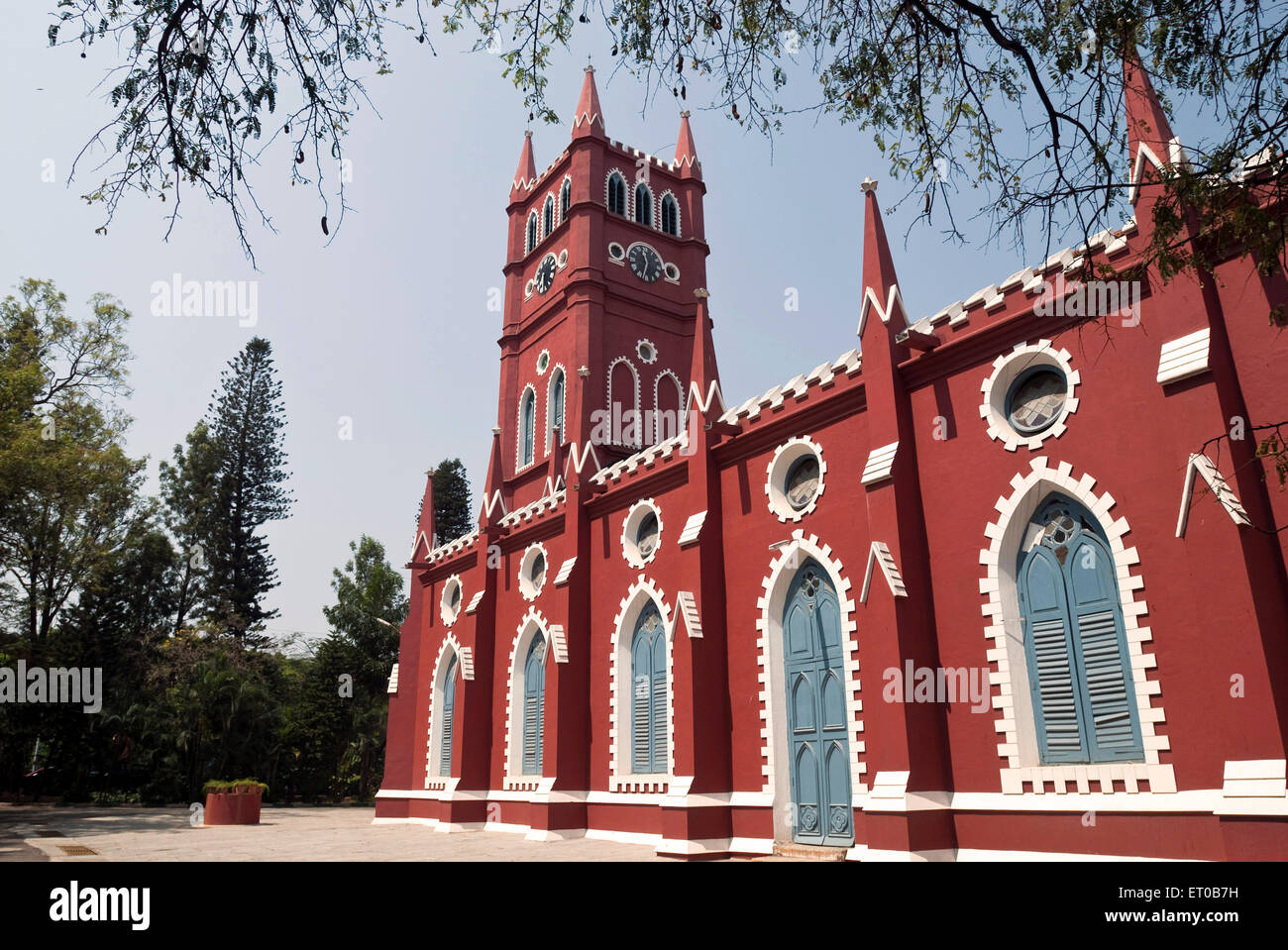 Chiesa di Sant'Andrea ; solo Kirk scozzese costruito nel 1866 ; Bangalore ; Karnataka ; India Foto Stock