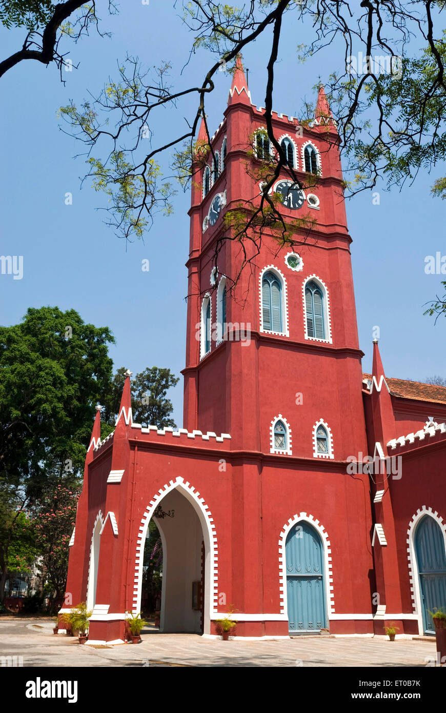 Chiesa di Sant'Andrea ; solo Kirk scozzese costruito nel 1866 ; Bangalore ; Karnataka ; India Foto Stock