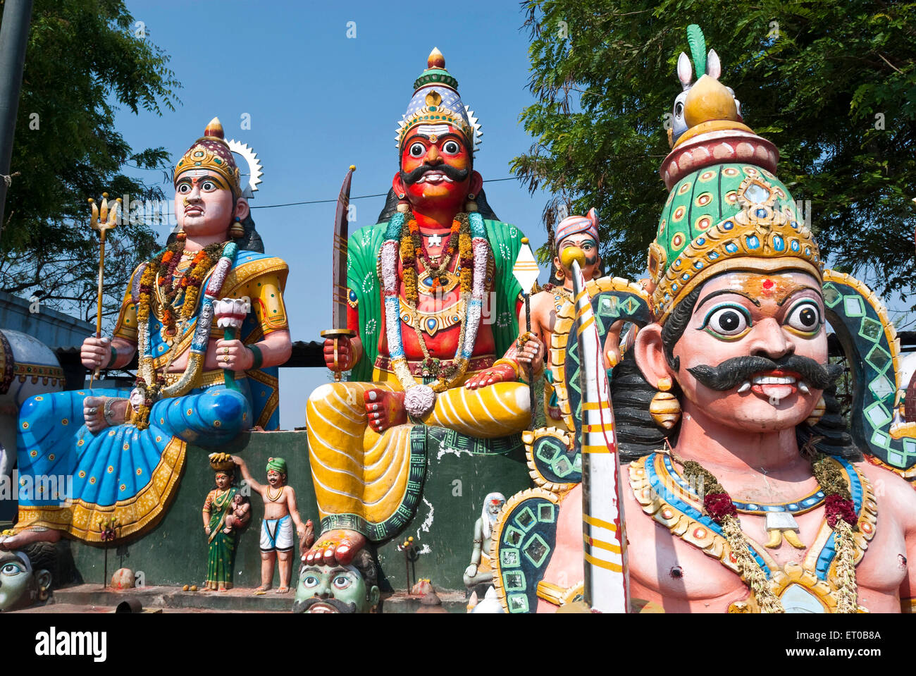 Villaggio tempio custode Muniappan in Dharmapuri ; Tamil Nadu ; India Foto Stock