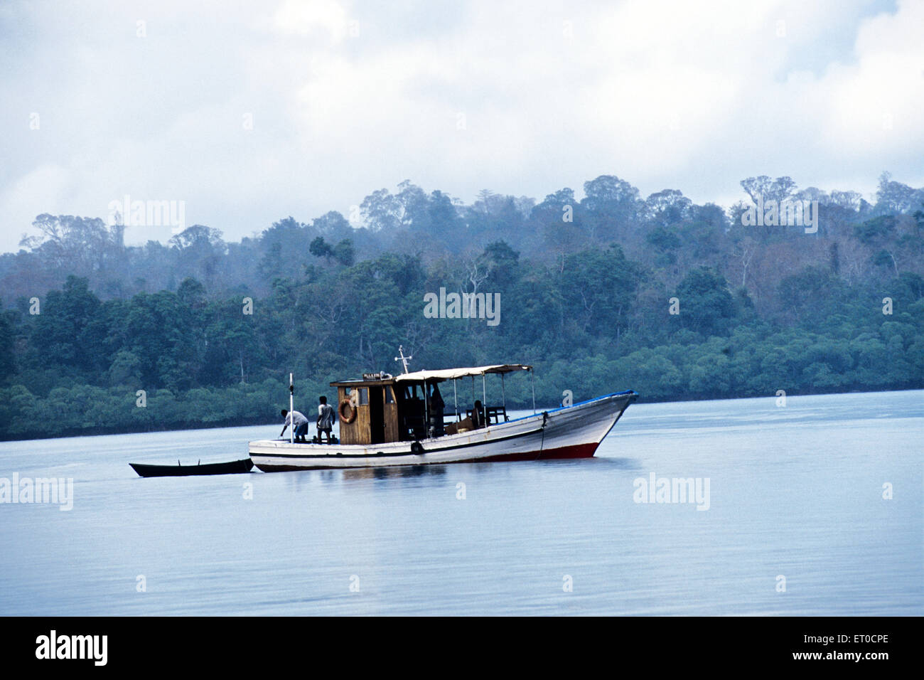 Barca da pesca , Isole Havelock, Isole Andamane, Isole Andamane e Nicobare, Union Territory, UT, India, Asia Foto Stock