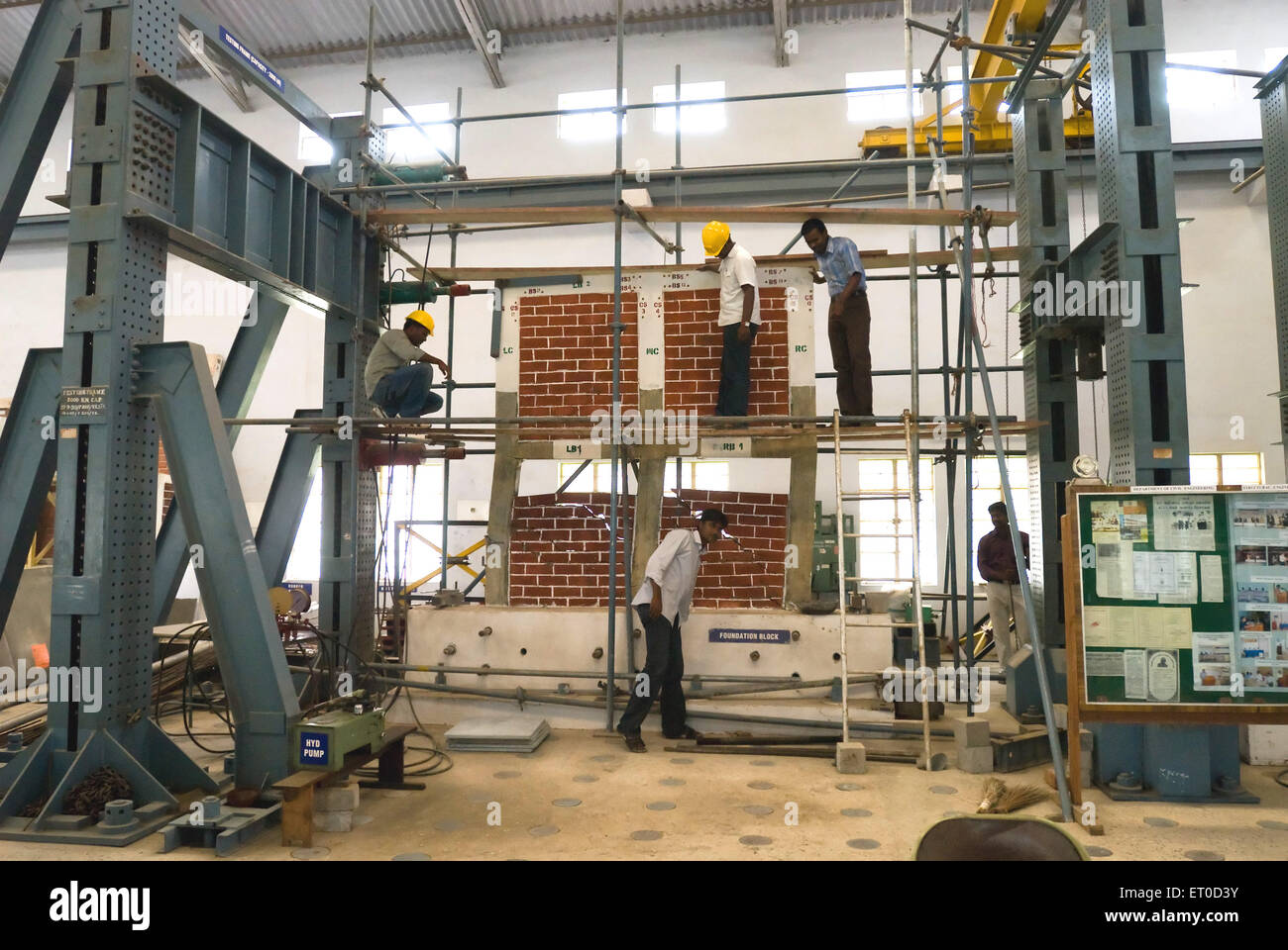 Laboratorio di ingegneria civile a Coimbatore Institute of Technology Engineering Colleges, Tamil Nadu, India Foto Stock