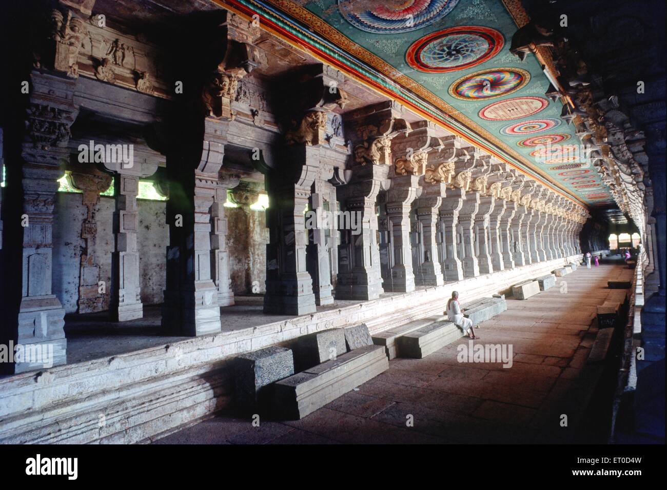 Ramanathaswamy temple ; Rameswaram Rameshvaram ; Tamil Nadu ; India Foto Stock