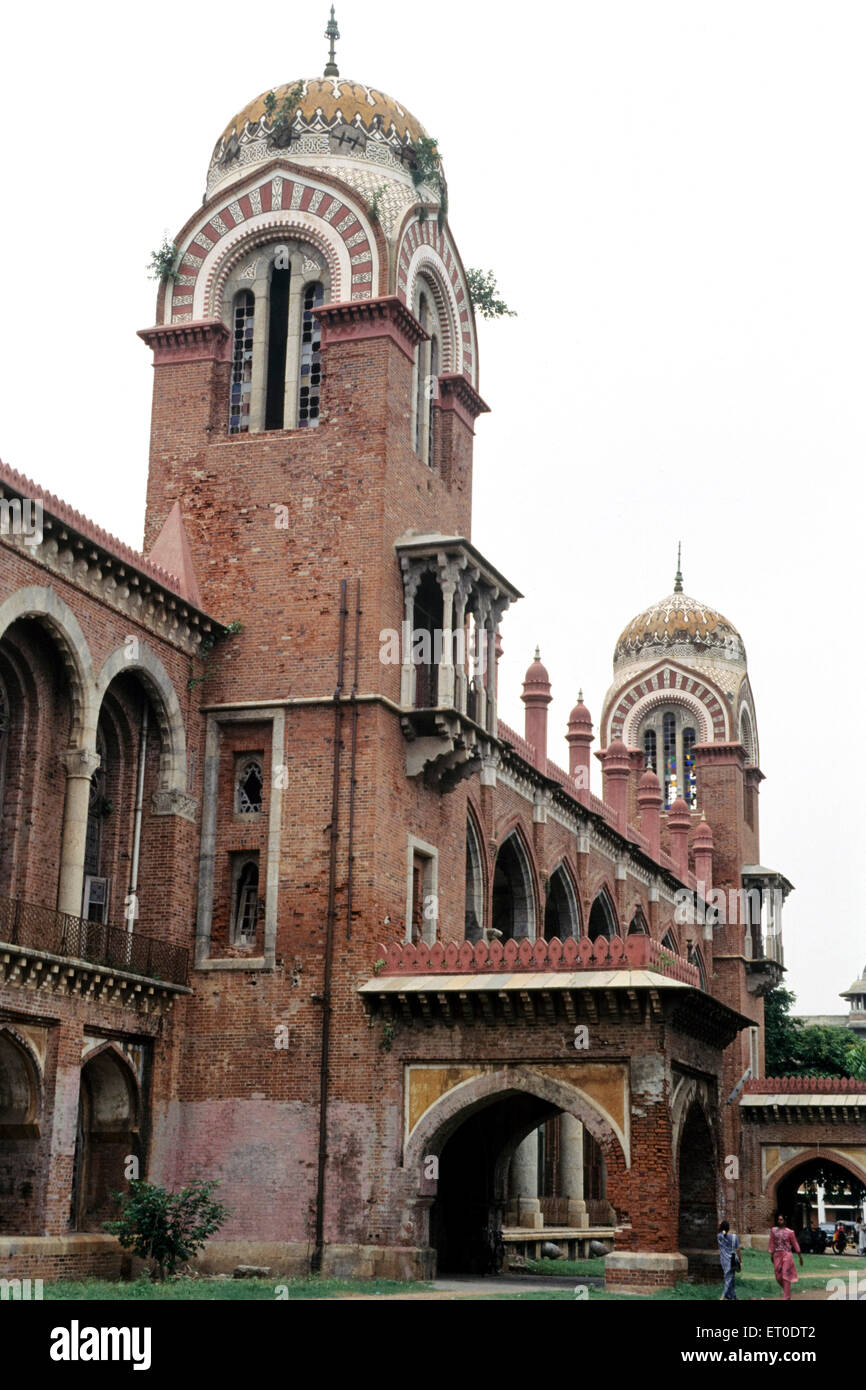 Madras University, Senato, Beach Road, Madras, Chennai, Tamil Nadu, India, Asia Foto Stock