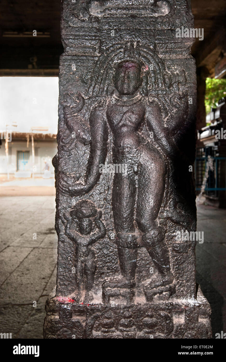 Pitchadanar statua a thiyagaraja swamy temple ; Thiruvotriyur ; Madras Chennai ; Tamil Nadu ; India Foto Stock