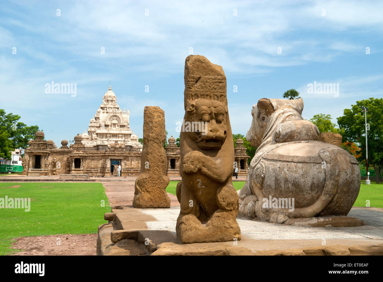 Tempio Kailasanatha ; Kanchipuram ; kancheepuram ; Tamil Nadu ; India Foto Stock