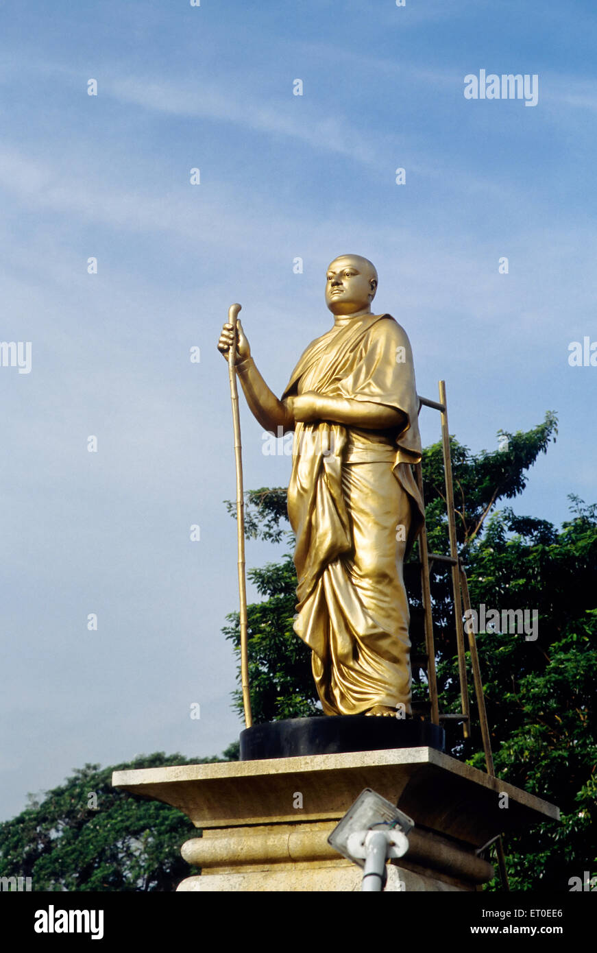 Statua di Swami Vivekananda, monaco indù indiano, Madras, Chennai, Tamil Nadu, India, Asia Foto Stock