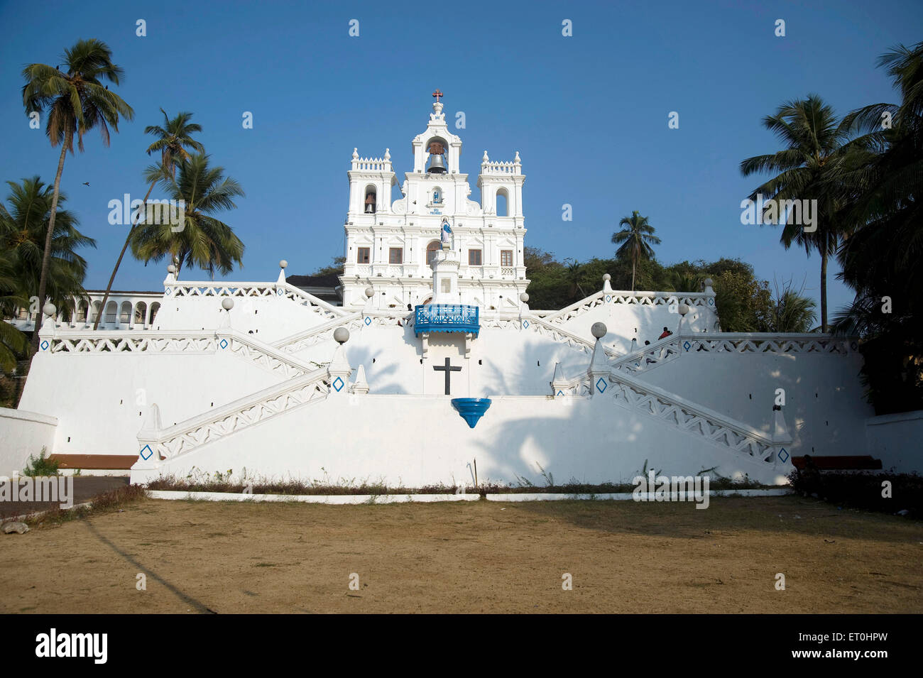 La chiesa di Nostra Signora dell Immacolata Concezione in Panjabi a Goa in India Asia Foto Stock