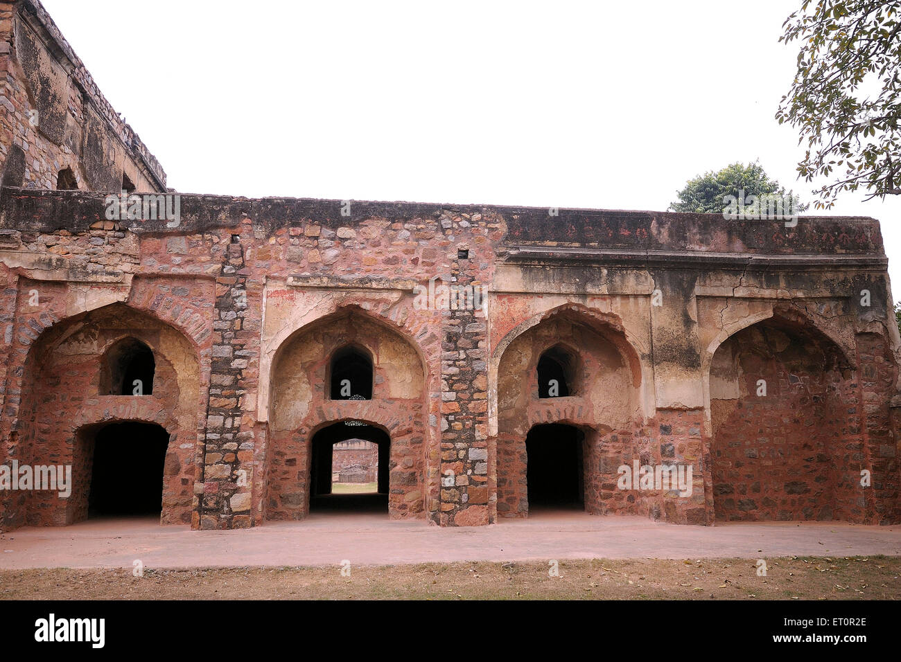 Arabo Sarai, tomba di Humayun, tomba di Humayun, sito patrimonio dell'umanità dell'UNESCO, Delhi, India Foto Stock