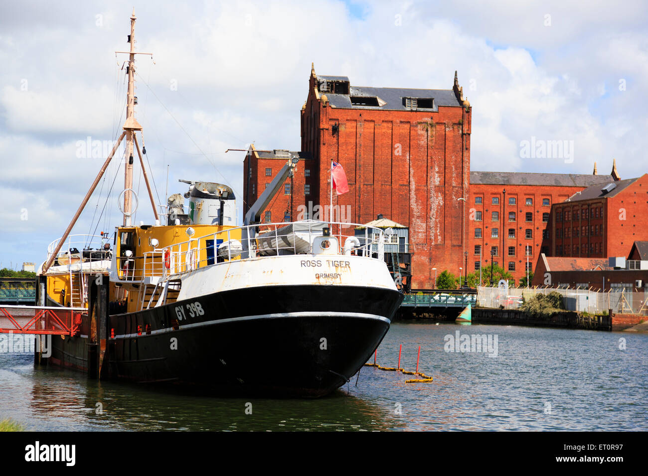 Grimsby patrimonio della pesca a strascico ross Tiger' sul fiume Humber. Foto Stock