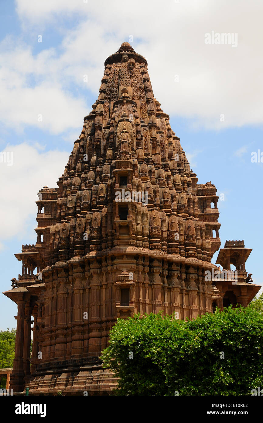 Tempio Mandore Bheruji, Tempio indù, Mandore, Jodhpur, Rajasthan, India, templi indiani Foto Stock