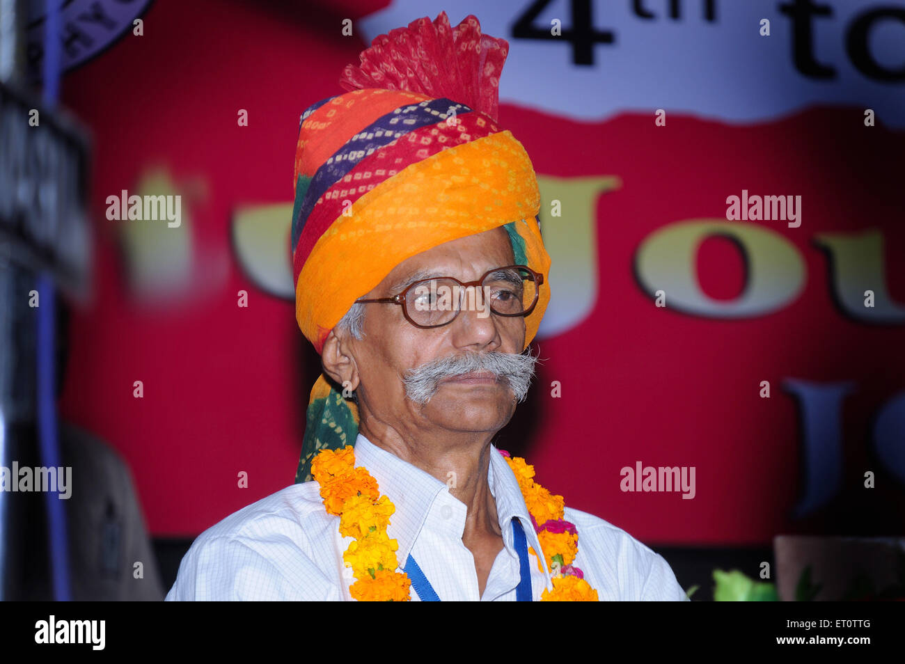 Shivji Joshi durante il venticinquesimo convenzione FIP 2010 ; Jodhpur ; Rajasthan ; India Signor#704E Foto Stock