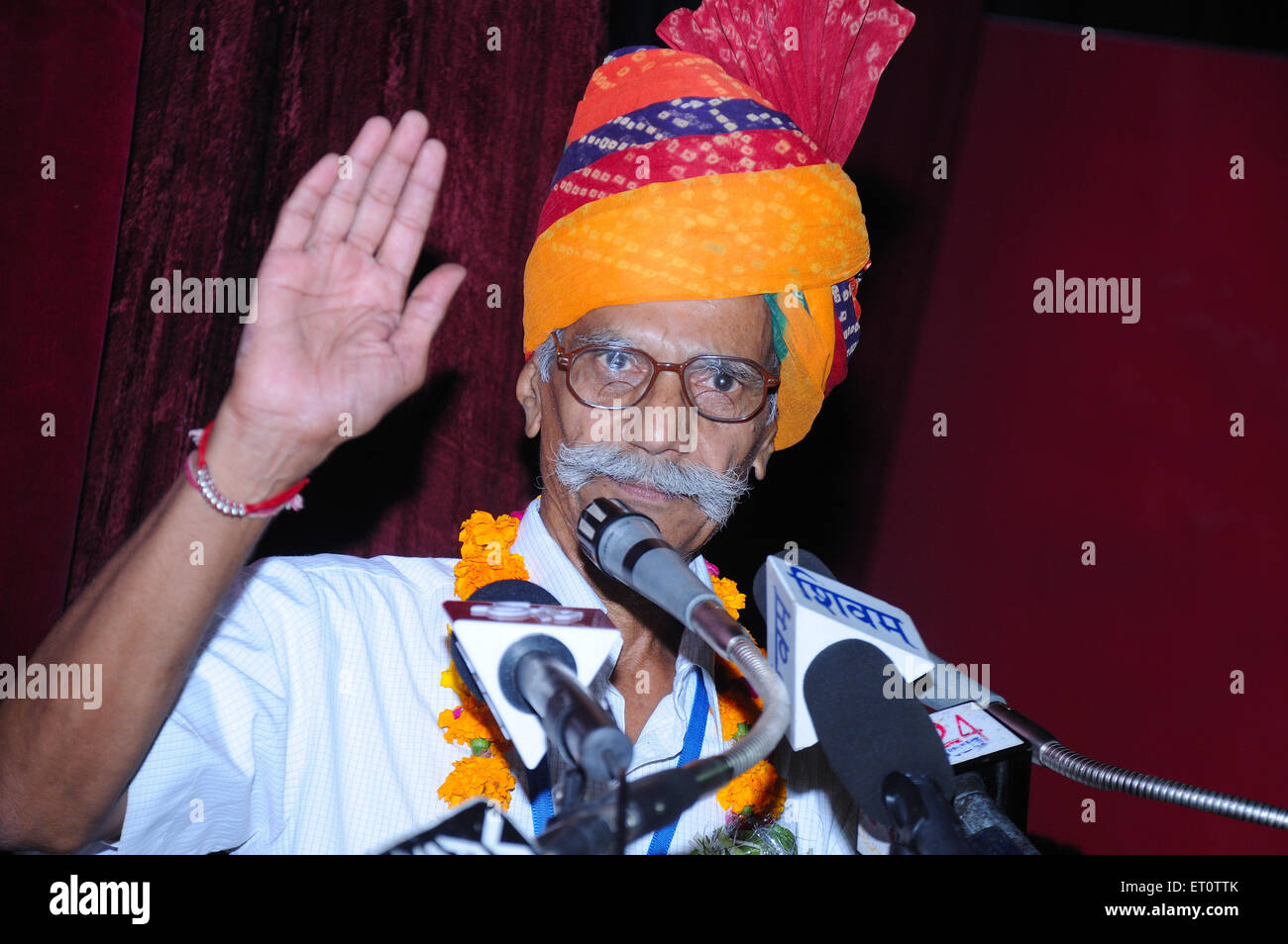 Shivji Joshi durante il venticinquesimo convenzione FIP 2010 ; Jodhpur ; Rajasthan ; India Signor#704E Foto Stock