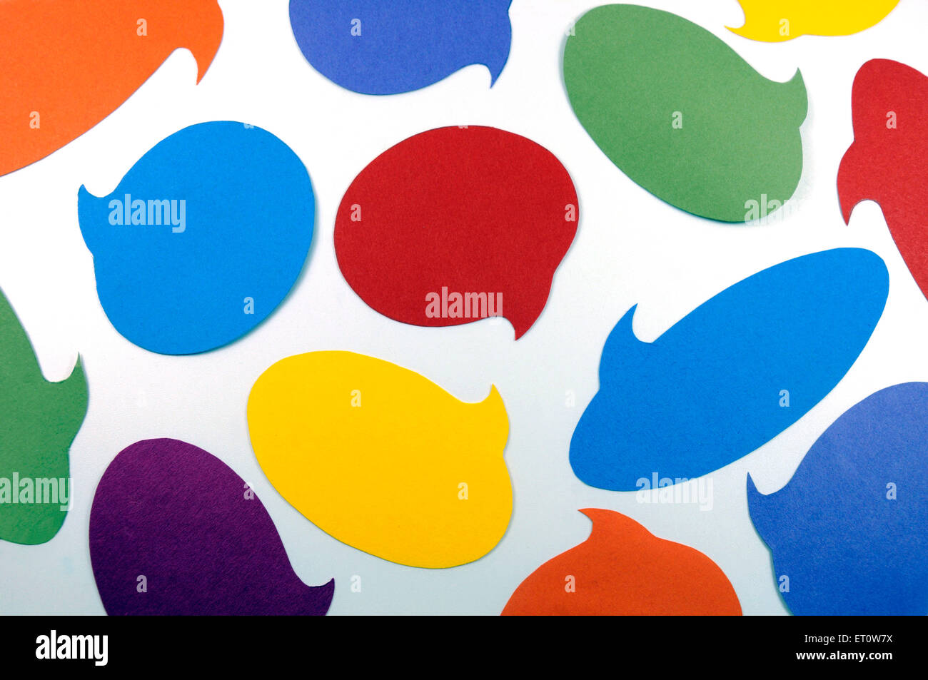 Blank fumetti isolato su bianco India Asia Foto Stock