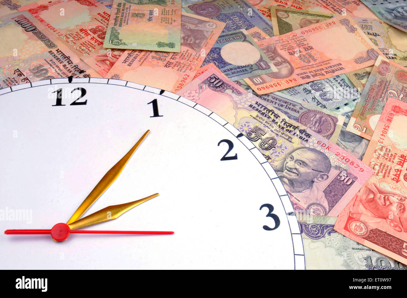 Concetto di tempo è denaro Foto Stock