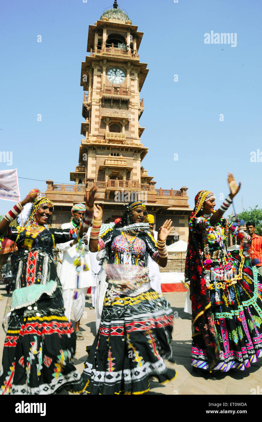 Kalbeliya ballerini folk ; Jodhpur ; Rajasthan ; India Signor#786 Foto Stock