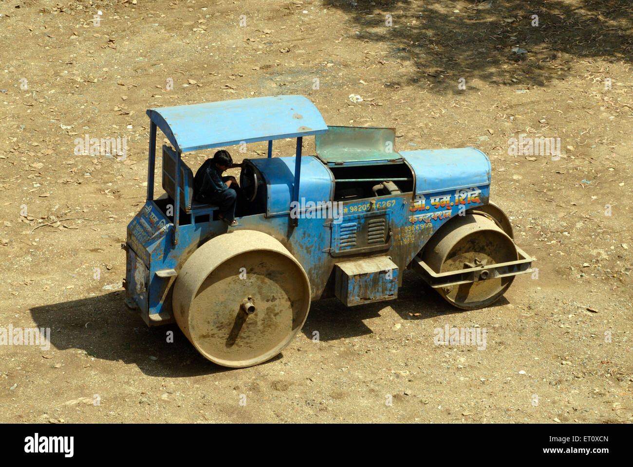 Road Roller India Foto Stock