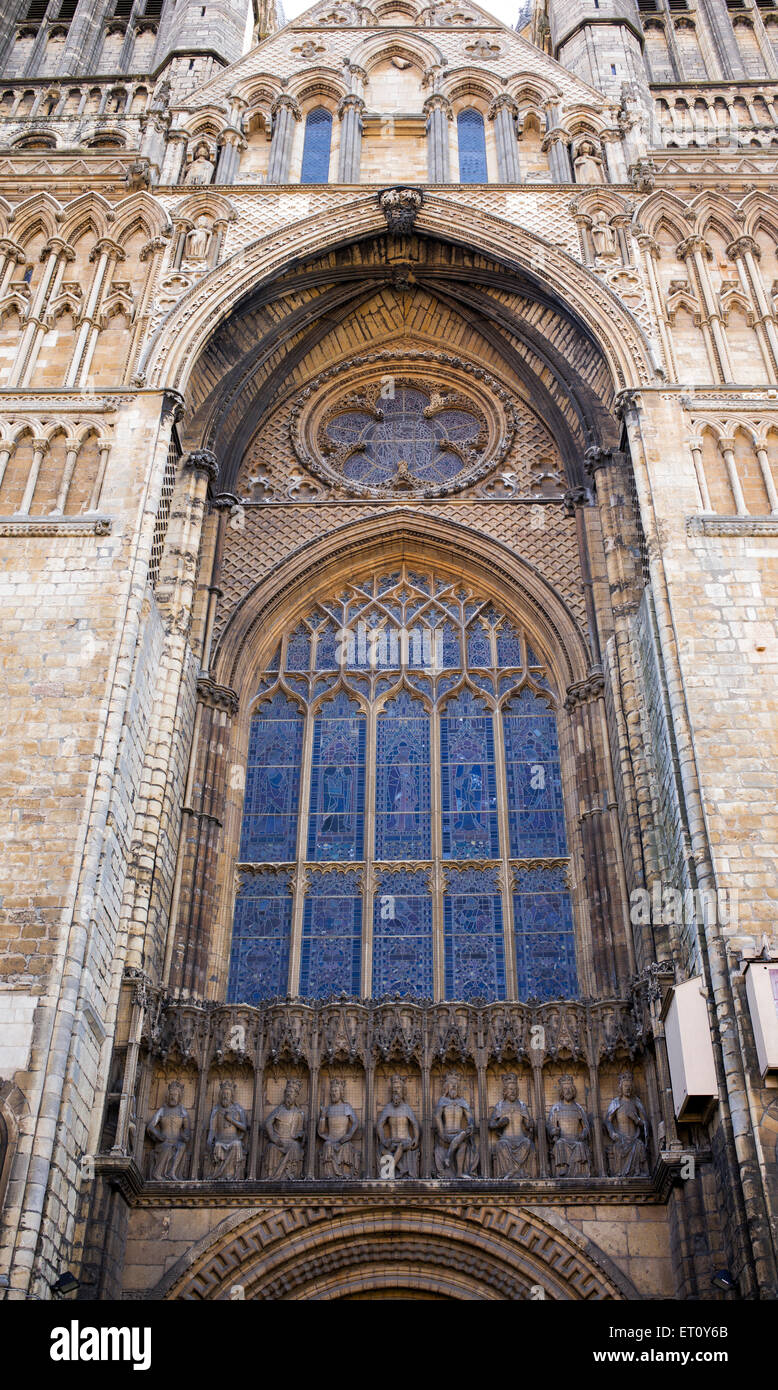 Cattedrale di Lincoln. Lincoln, Lincolnshire, Inghilterra Foto Stock