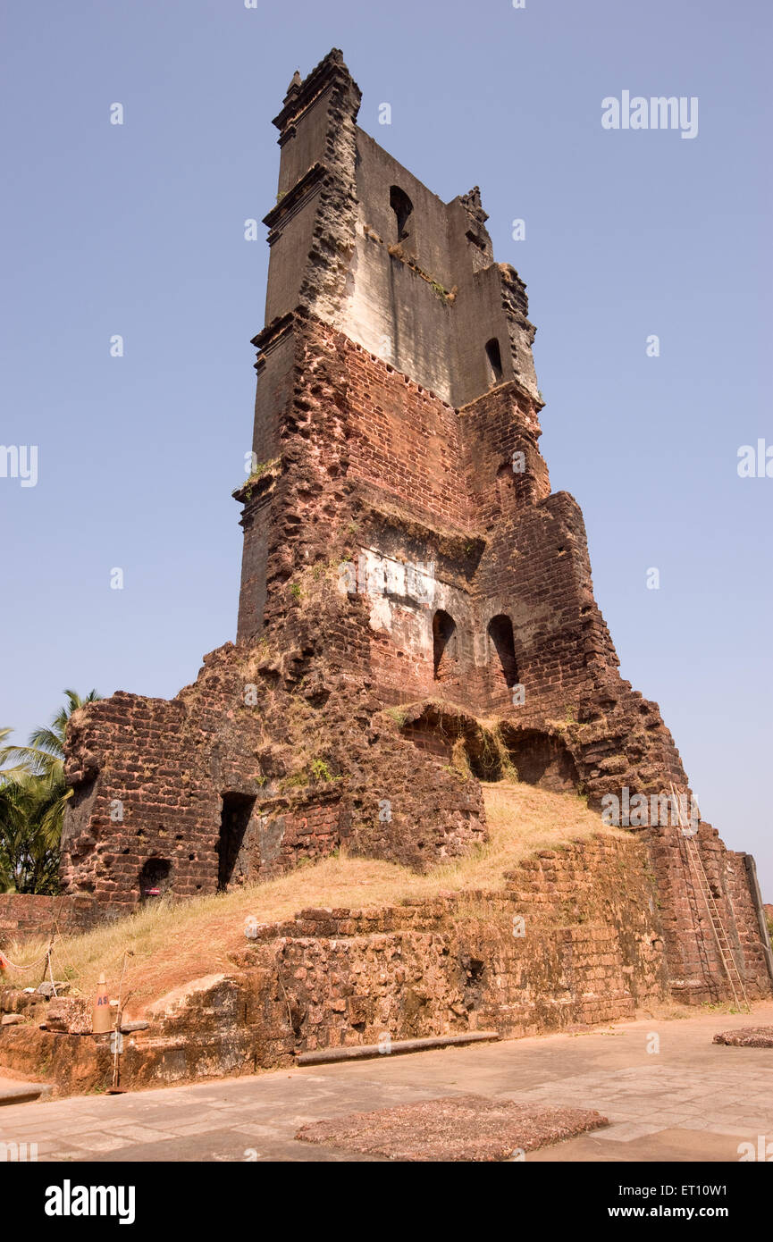 Chiesa di Sant'Agostino rovine antiche Goa India Asia 2011 Foto Stock