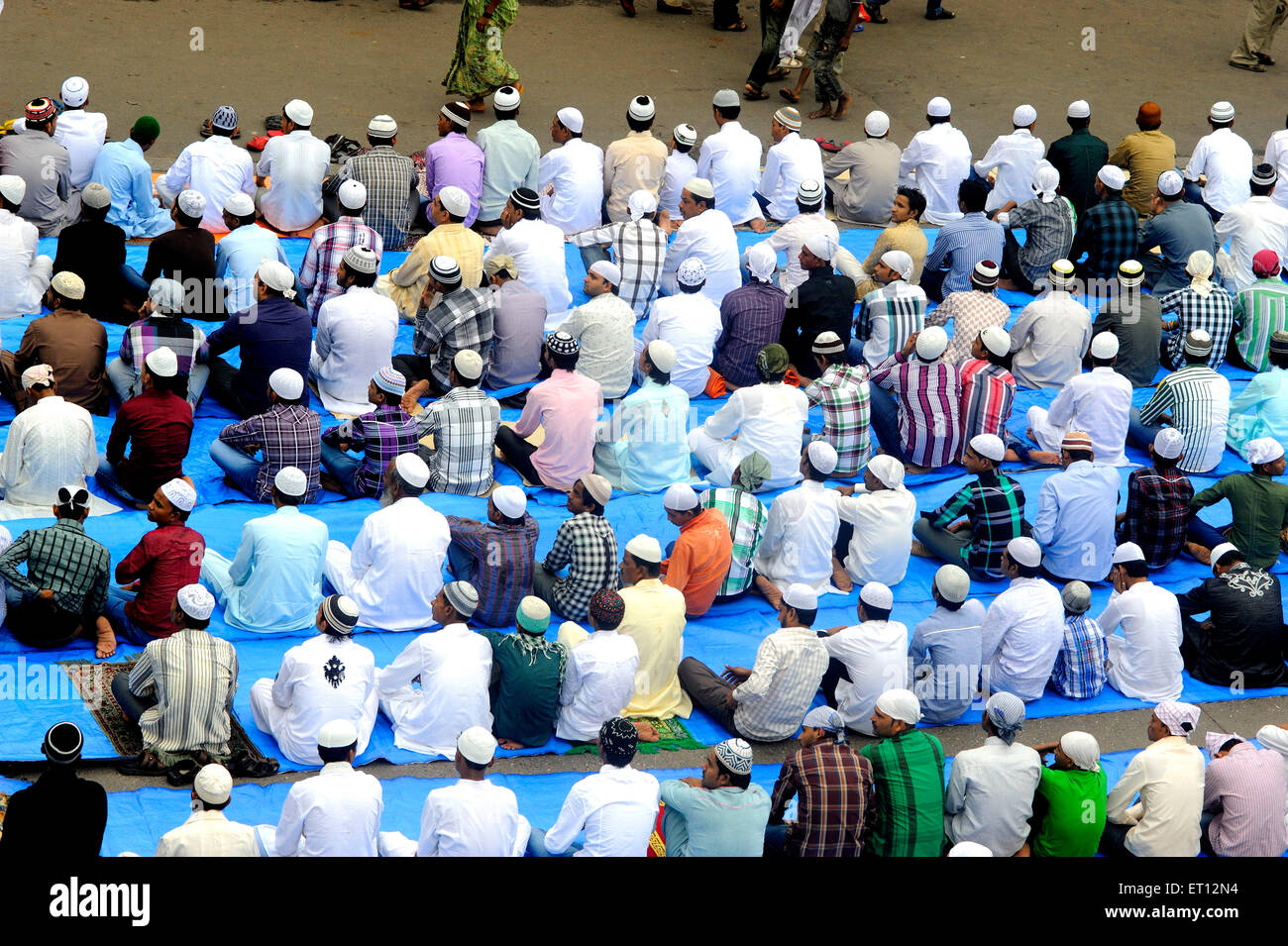 Preghiera Namaz Bandra Station mumbai Maharashtra India Asia Foto Stock