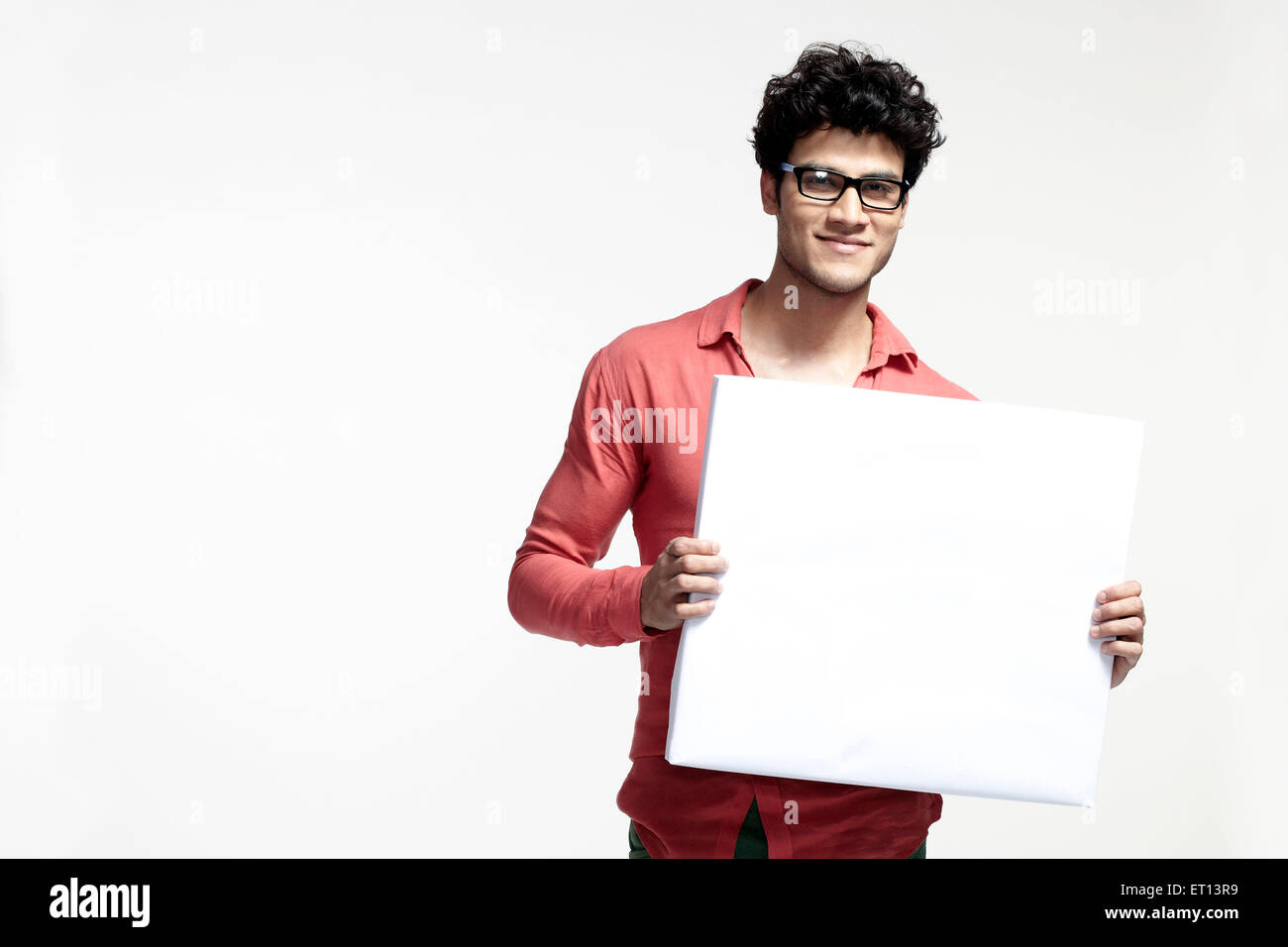 Uomo con bordo bianco India Asia signor#790E Foto Stock