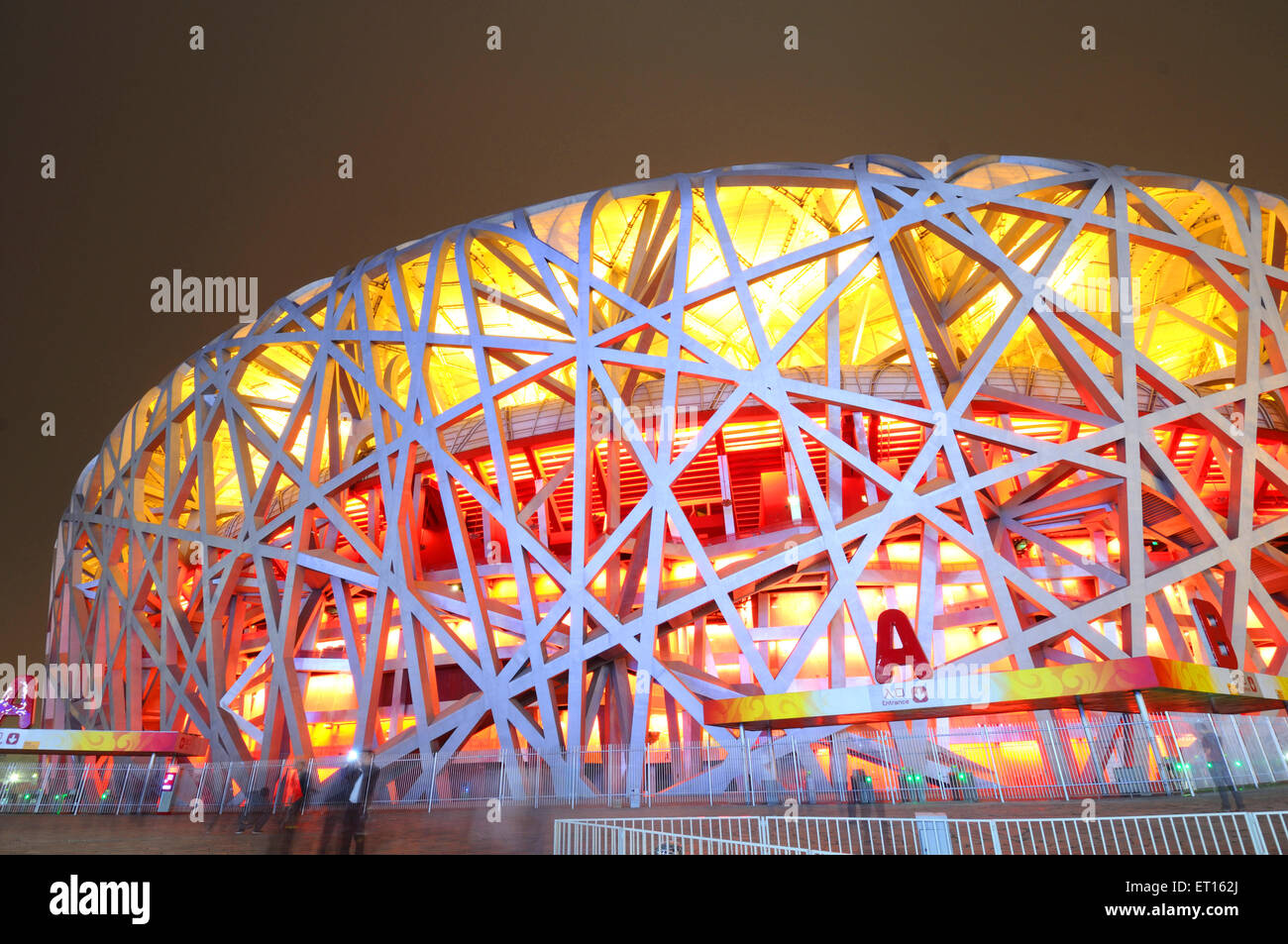 Stadio Nazionale, Stadio Olimpico, Stadio Birds Nest, Chaoyang, Pechino, Cina, cinese Foto Stock