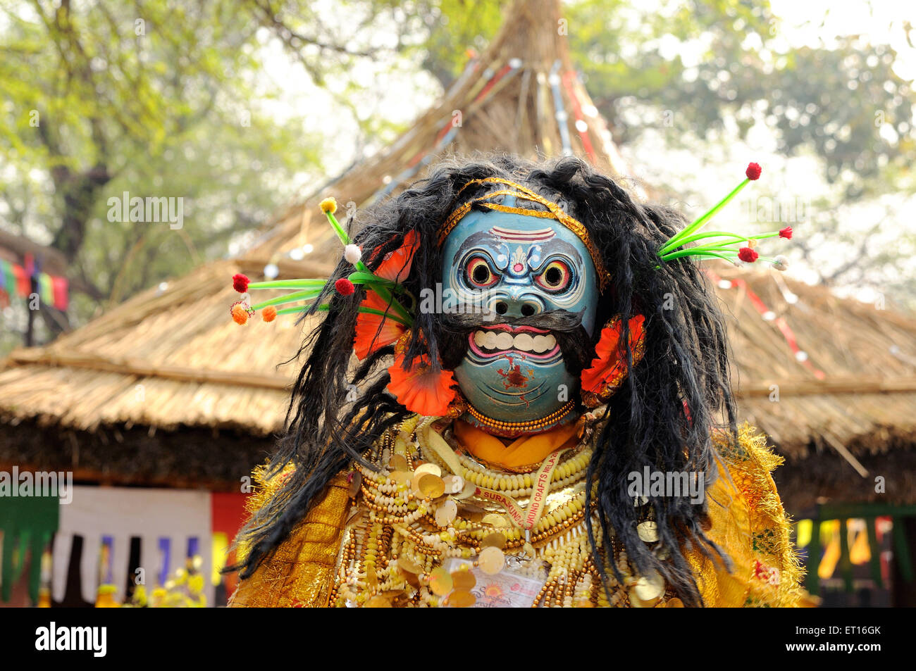 Ballerini Folk in Orissa ; India Foto Stock