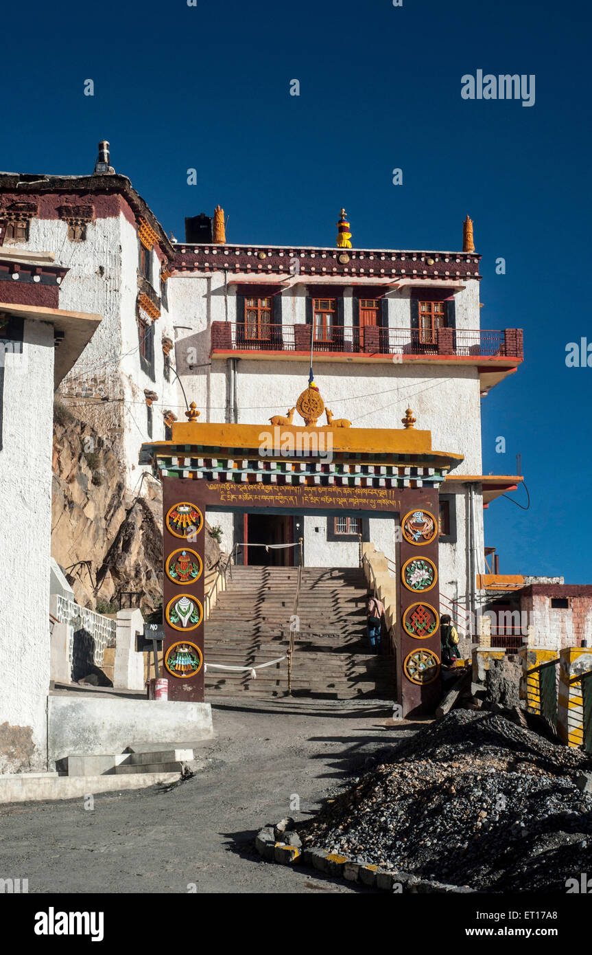 Il monastero di Ki Spiti Valley Himachal Pradesh India Asia Foto Stock