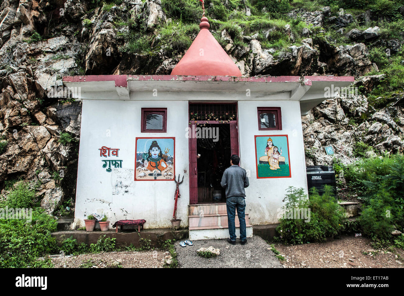 Shiv Gufa Tempio Mashobra shimla Himachal Pradesh India Asia Foto Stock