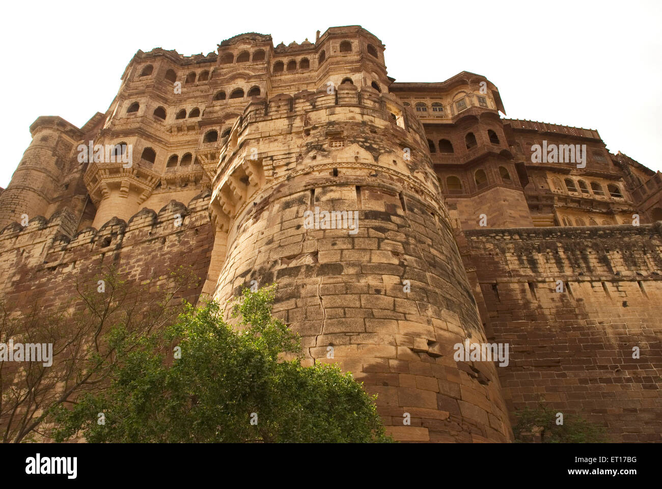 Mehrangarh Fort, Mehrangarh Museum, Jodhpur, Rajasthan, India Foto Stock