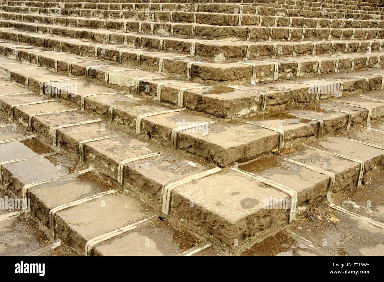 Gradini di pietra India Foto Stock