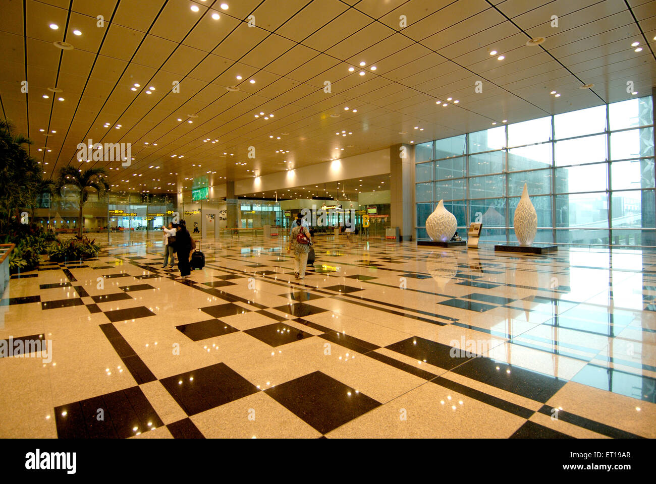 Interno dell'aeroporto Changi di Singapore, interno dell'aeroporto Changi, Singapore, Asia Foto Stock