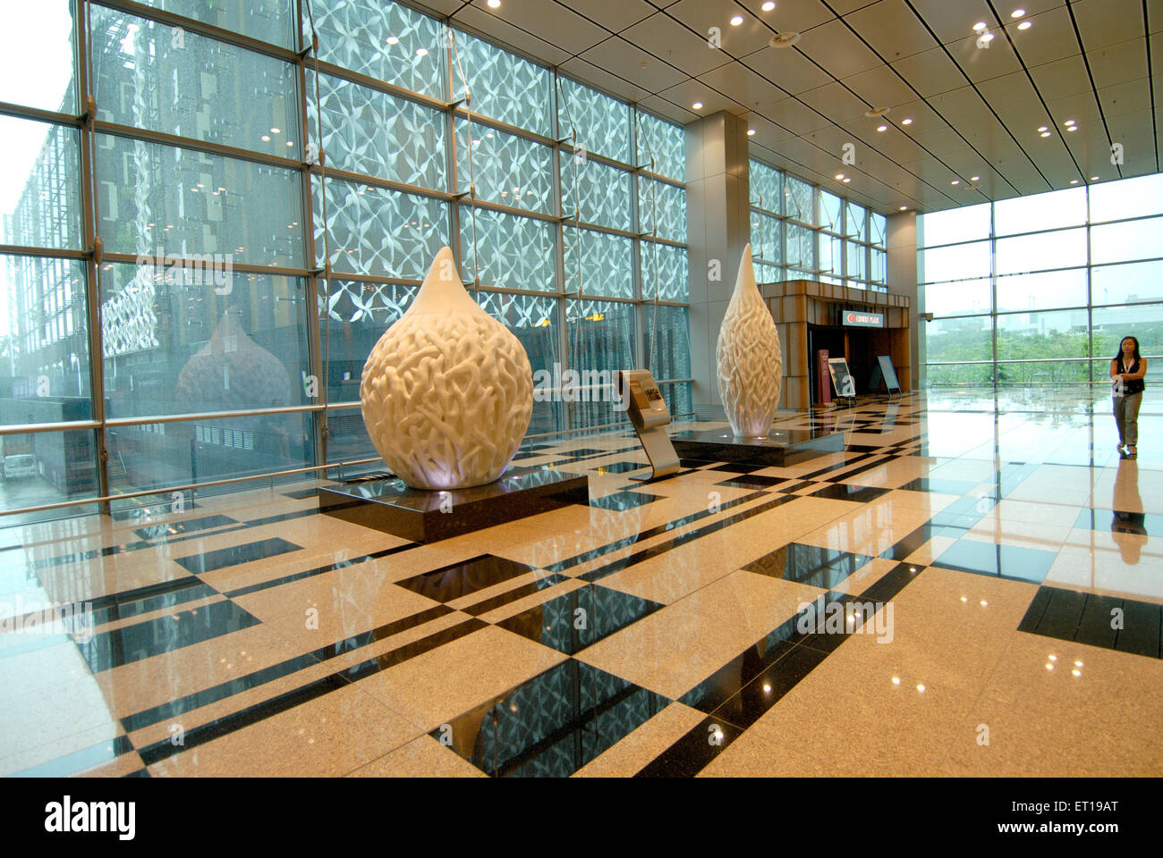 Interno dell'aeroporto Changi di Singapore, interno dell'aeroporto Changi, Singapore, Asia Foto Stock