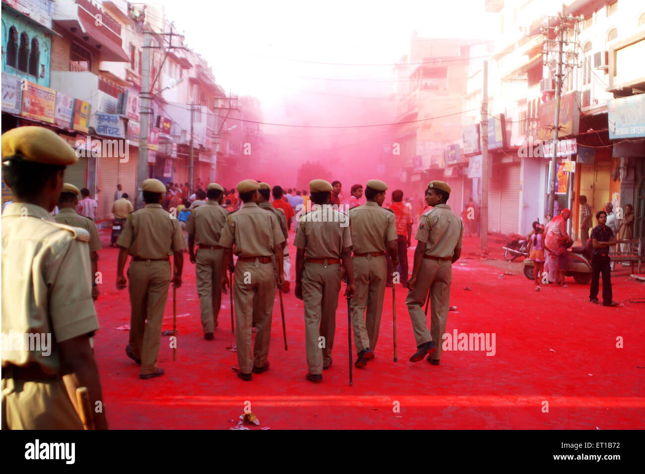 Holi ; Ajmer ; Rajasthan ; India Foto Stock