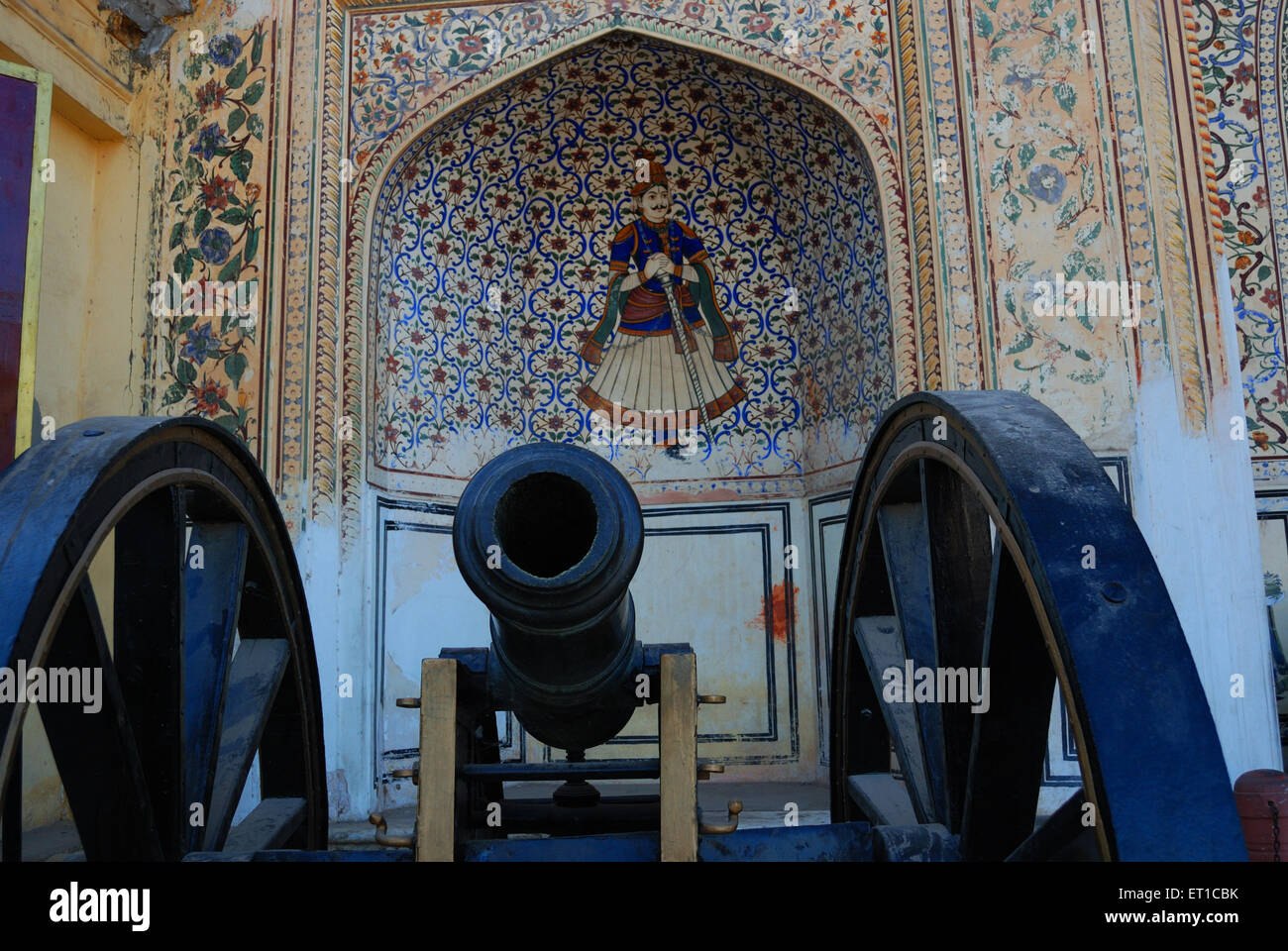 Cannon City Palace Jaipur Rajasthan India Asia Foto Stock