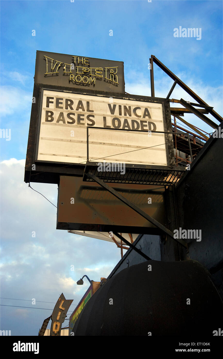La Viper Room sulla Sunset Strip di Los Angeles, California Foto Stock