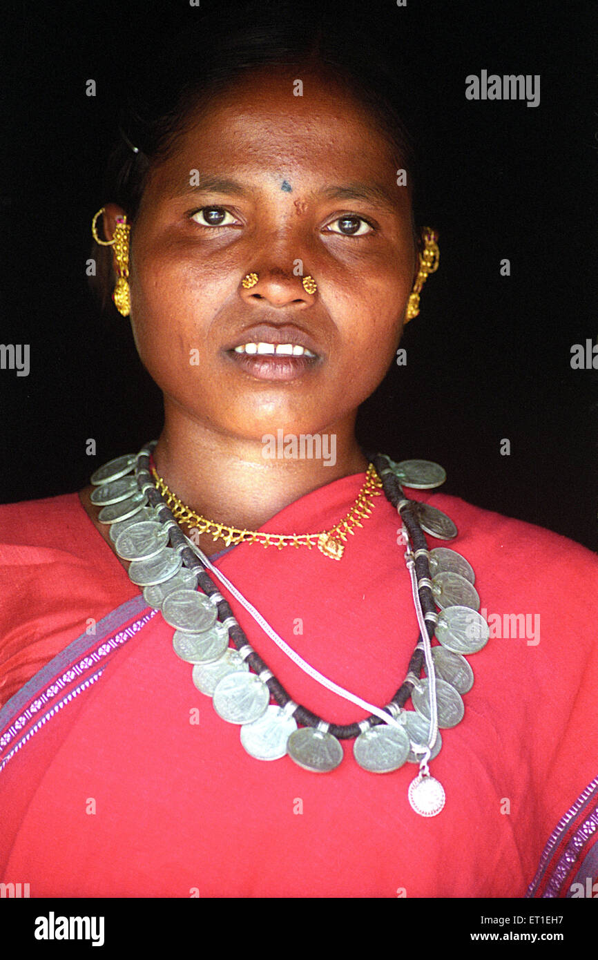 Tribal ; gaund madia ; Chhattisgarh ; India n. MR Foto Stock