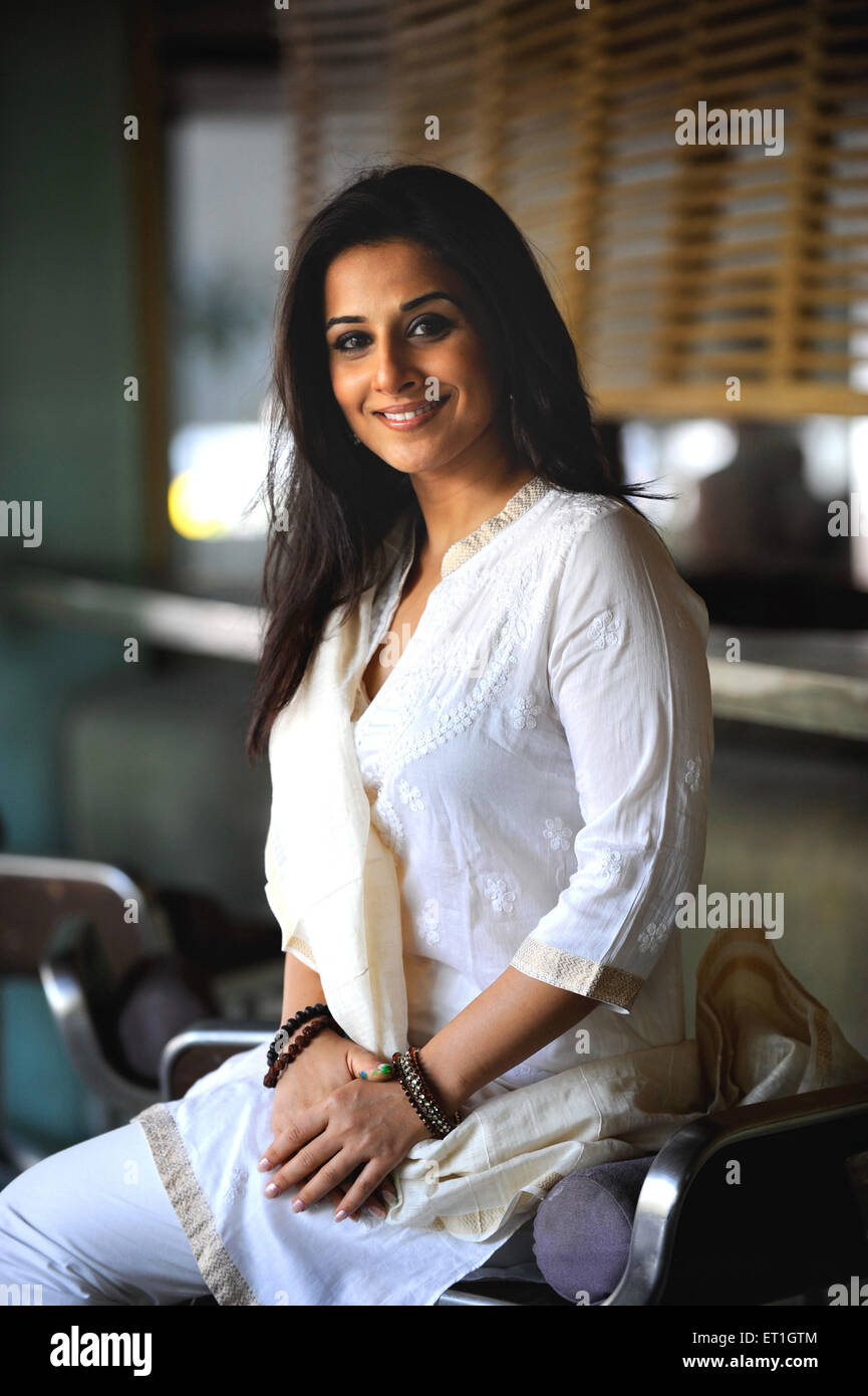 Vidya Balan Indian Bollywood hindi film attrice India Foto Stock
