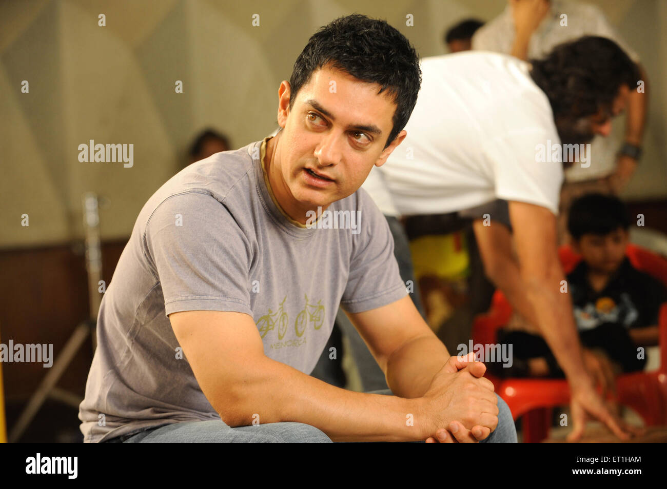 Aamir Khan, Mohammed Aamir Hussain Khan, attore indiano, regista cinematografico, produttore, ospite del talk show televisivo, India, Asia Foto Stock