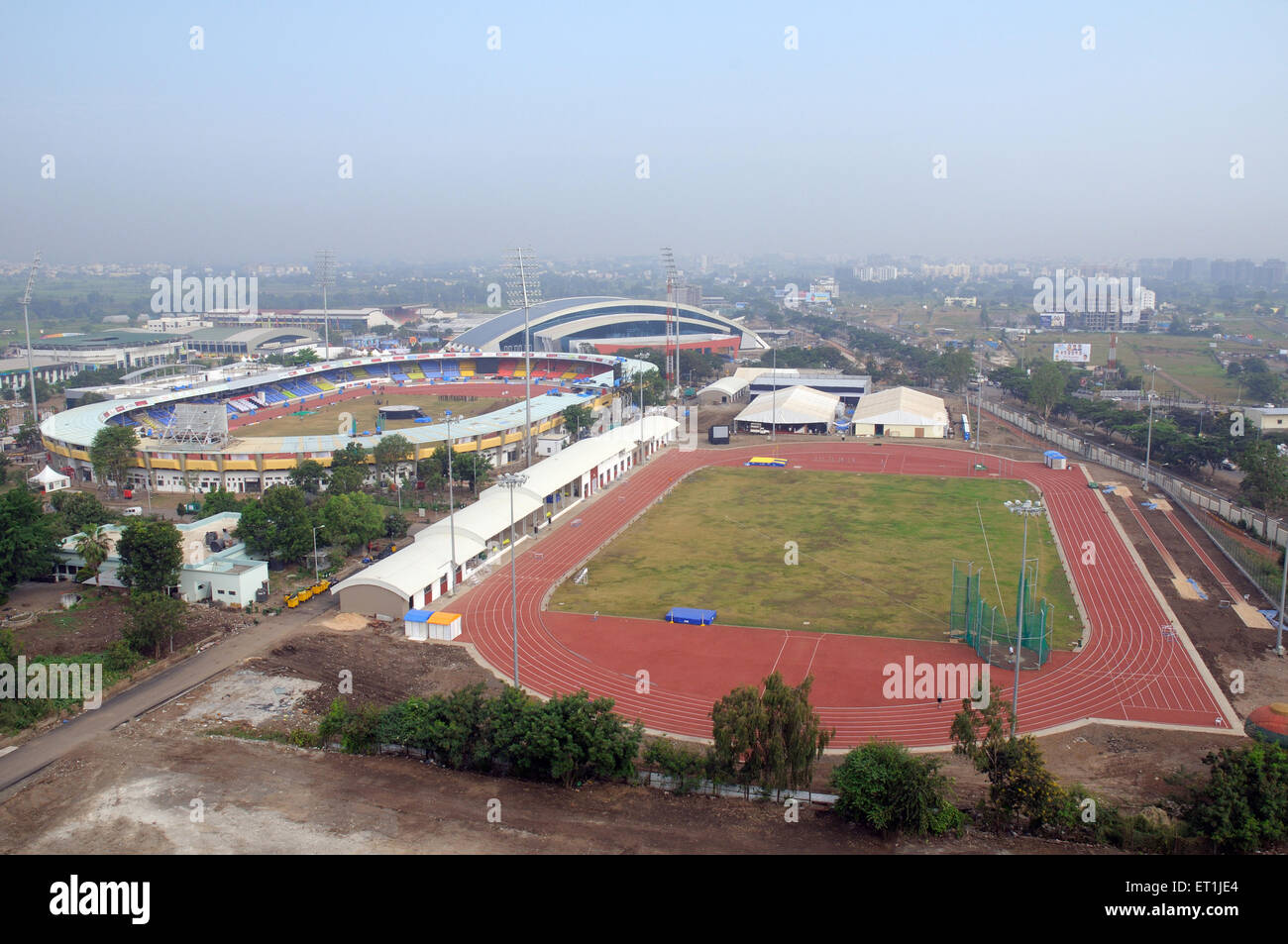 Shree Shiv Chhatrapati Sports Complex ; Balewadi ; Pune ; Maharashtra ; India ; Asia ; Indiano ; Asiatico ; Shree Shivchhatrapati Sports Complex Foto Stock