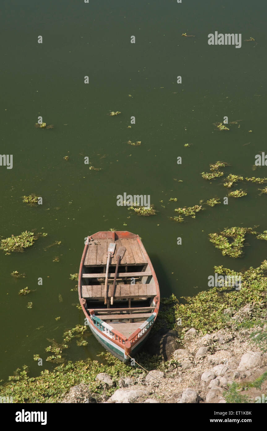 rowboat di legno Pune Maharashtra India Asia Foto Stock