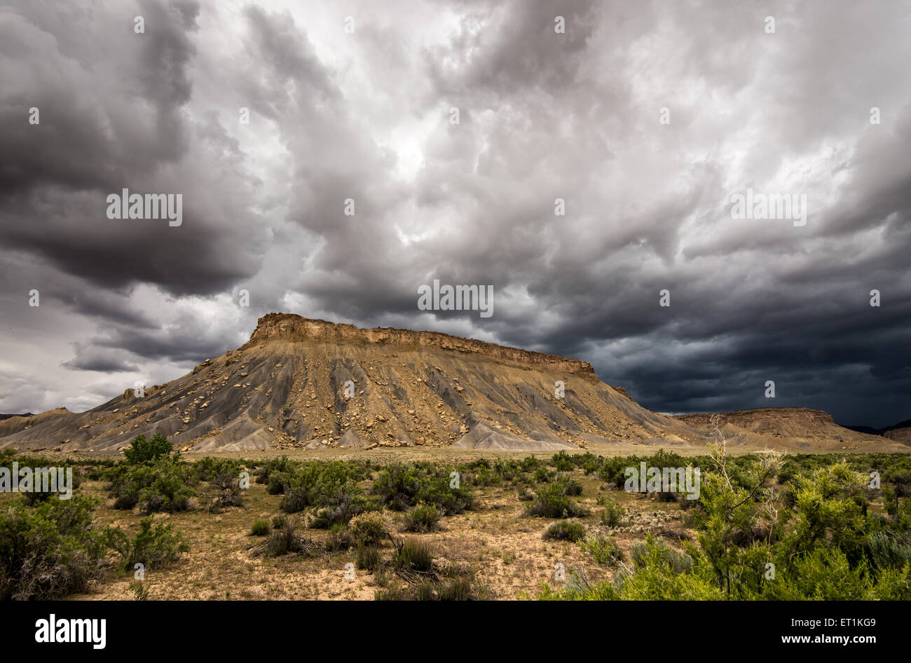 Thompson Springs Desert Thunderstorm - Prenota scogliere - Utah Foto Stock
