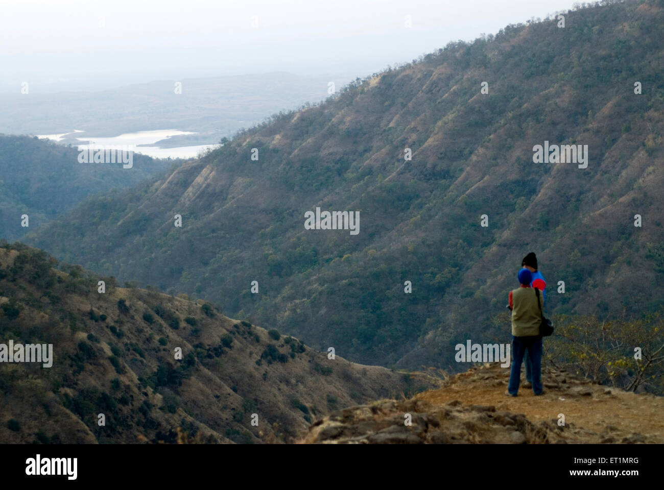 Punto di Bhimkund, Chikhaldara, stazione collinare, catena di Satpura, altopiano Deccan, Amravati, Maharashtra, India, Asia Foto Stock