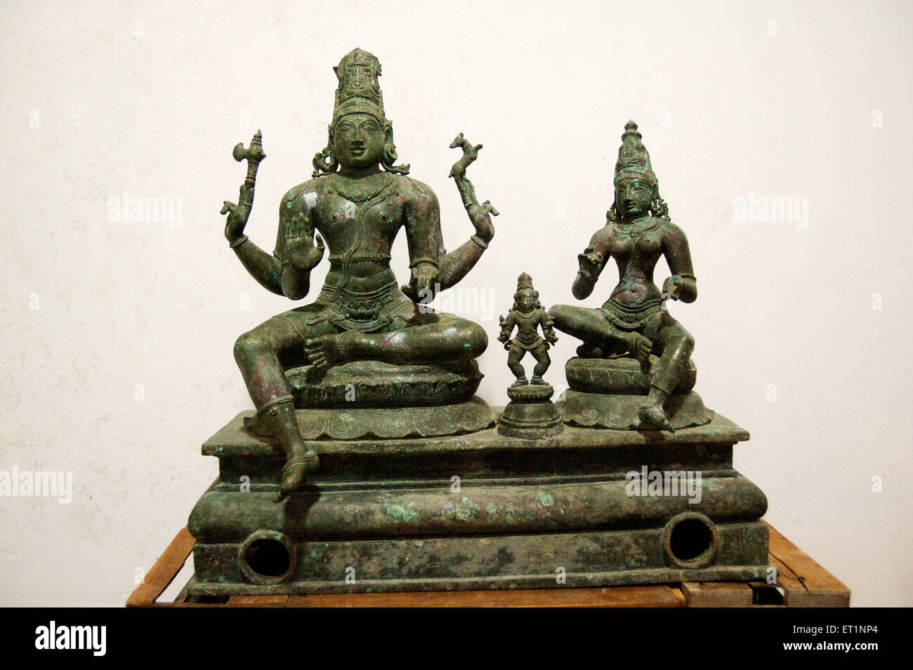 Icona di bronzo alla galleria d'arte ; Thanjavur ; Tamil Nadu ; India Foto Stock