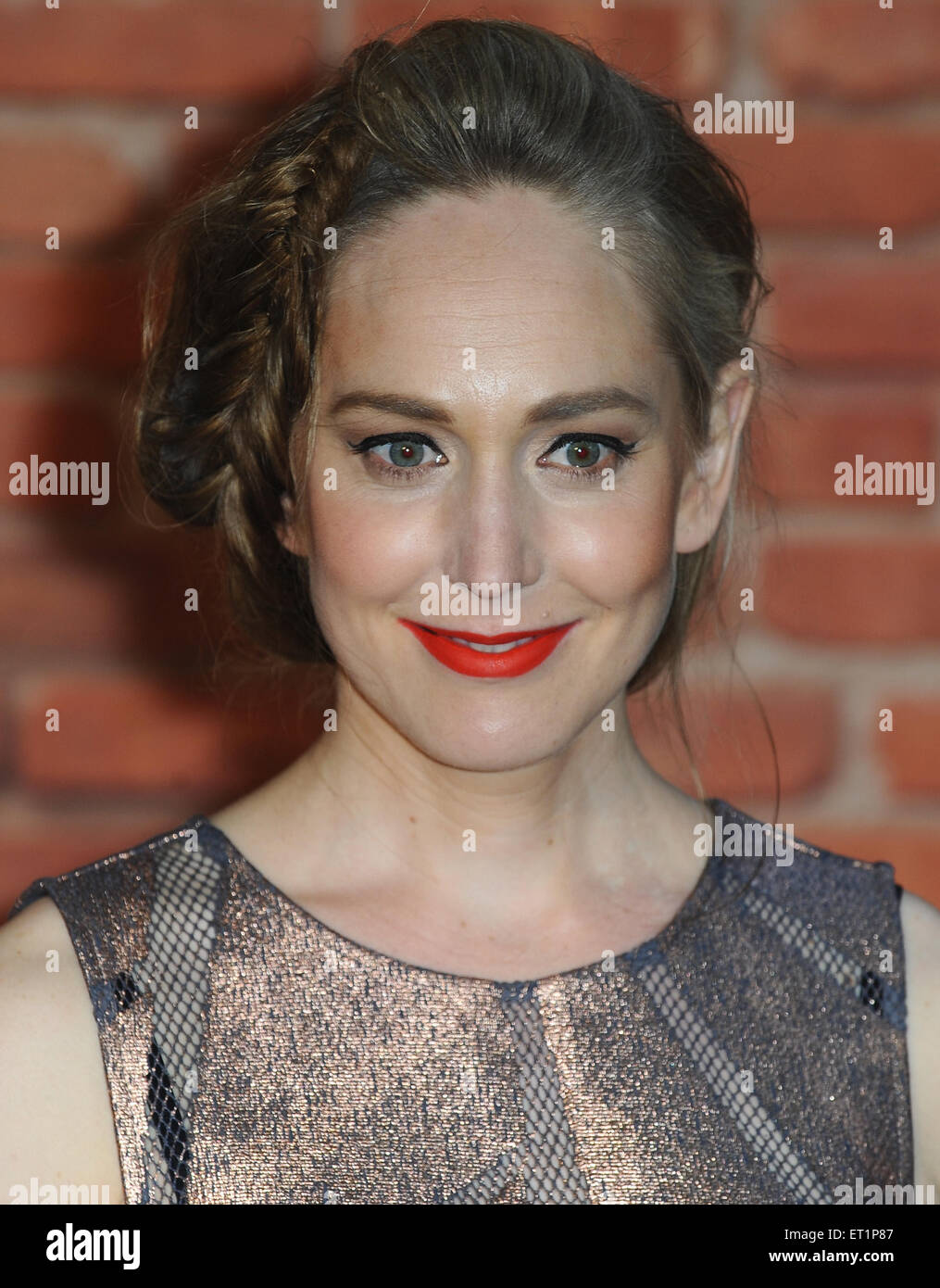 Londra, UK, UK. Decimo Giugno, 2015. Hattie Morahan assiste il Regno Unito Premiere di ''Mr Holmes'' di Odeon Kensington. Credito: Ferdaus Shamim/ZUMA filo/Alamy Live News Foto Stock