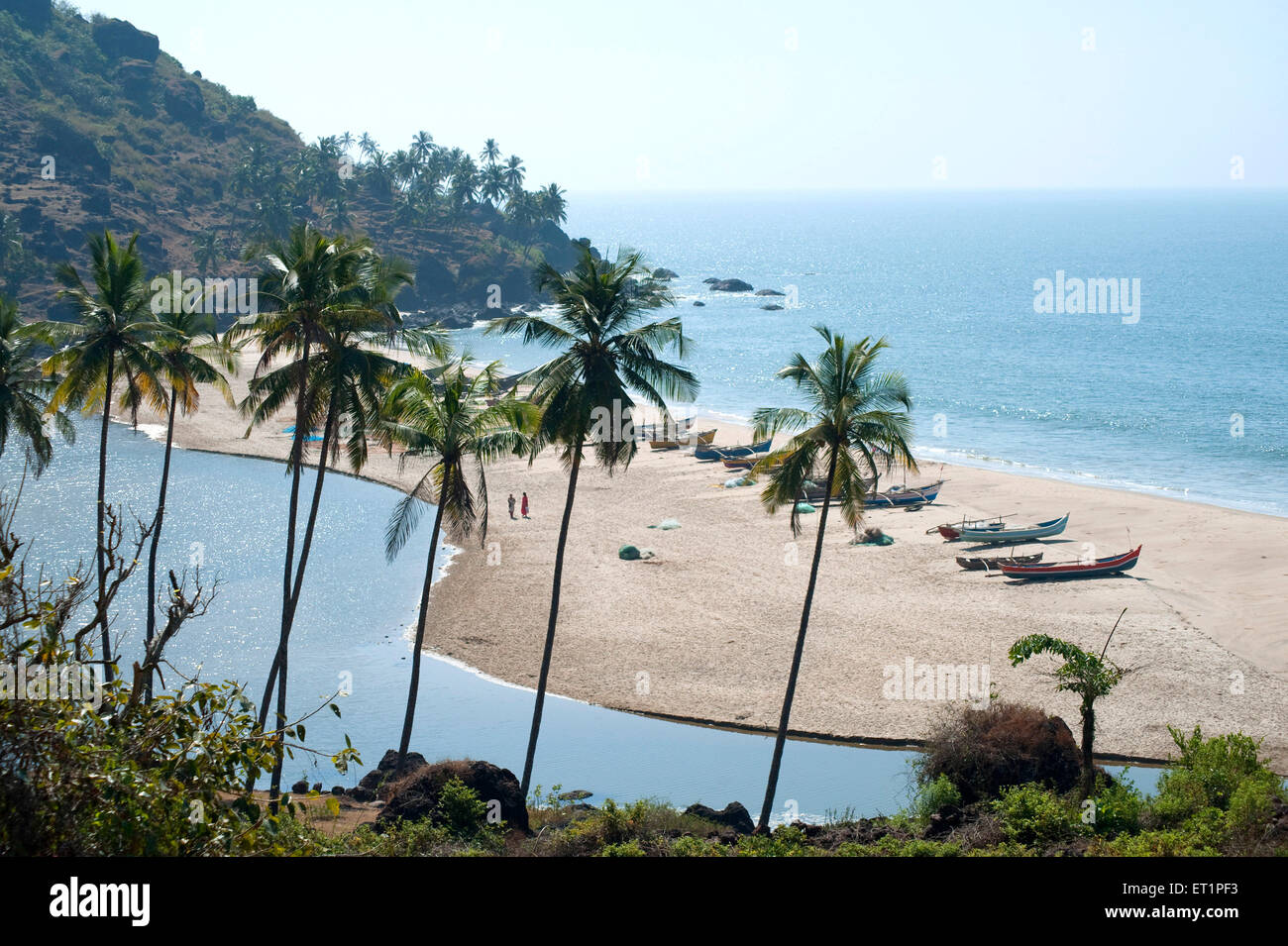Spiaggia di Khavne a Sindhudurg ; Maharashtra ; India Foto Stock