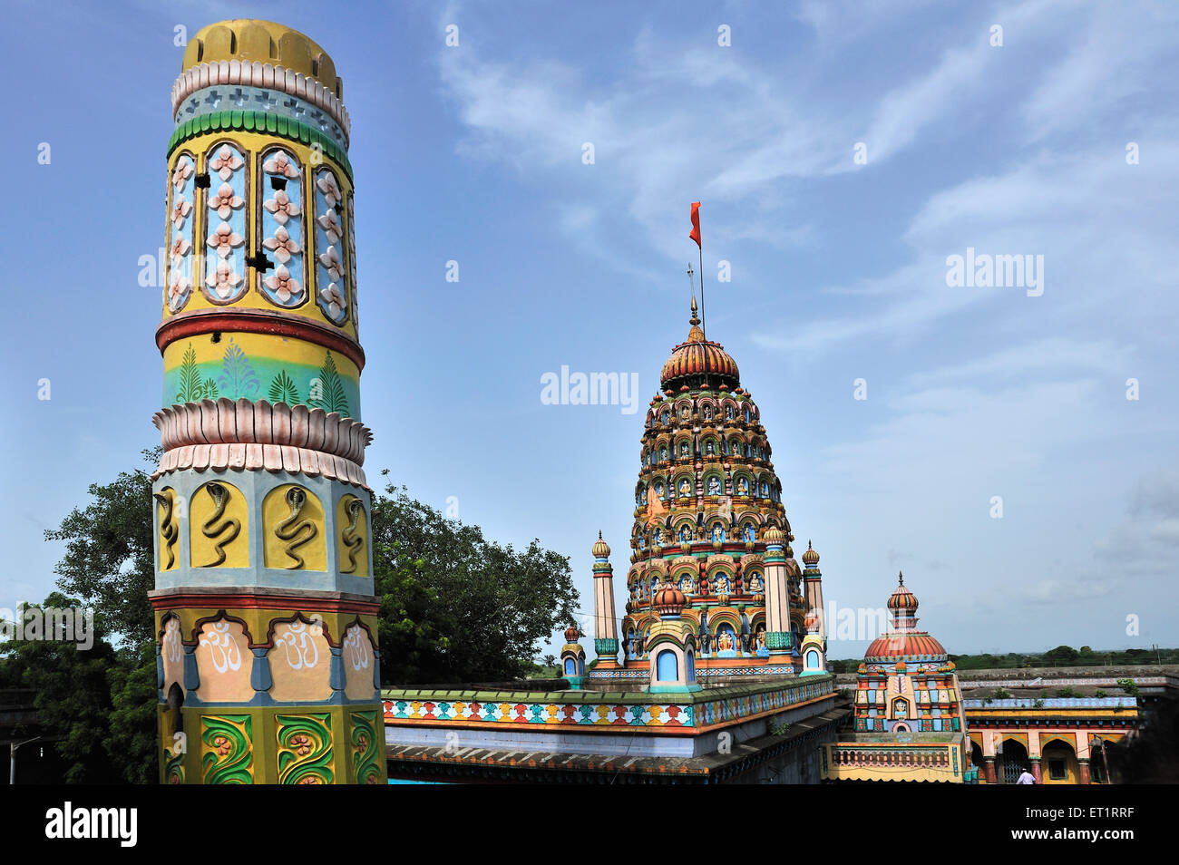 Torre di scuotimento jagdamba tempio rashin karjat ahmednagar Maharashtra India Asia Foto Stock
