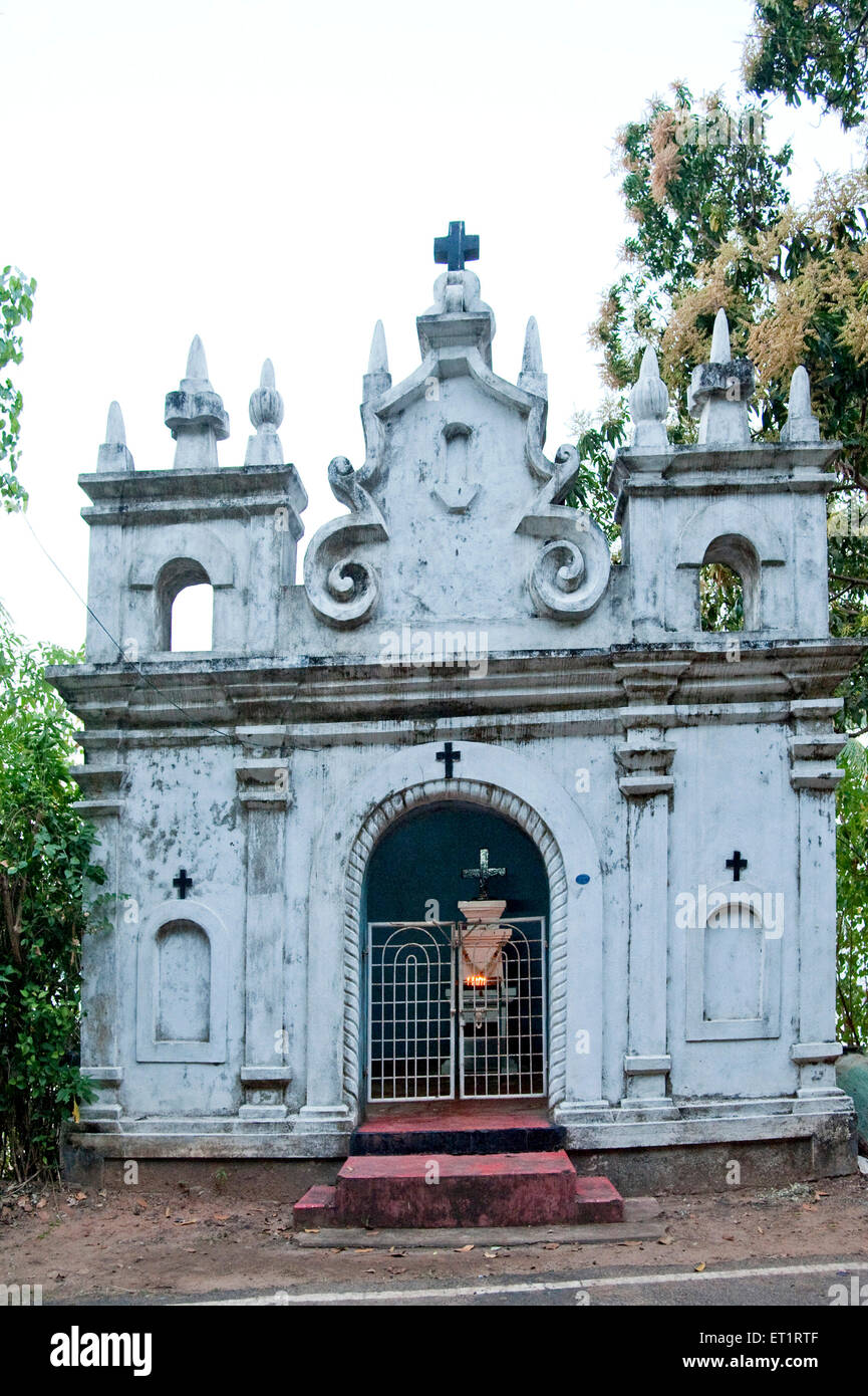 Stile olandese chiesa di vengurla ; Sindhudurga ; Maharashtra ; India Foto Stock