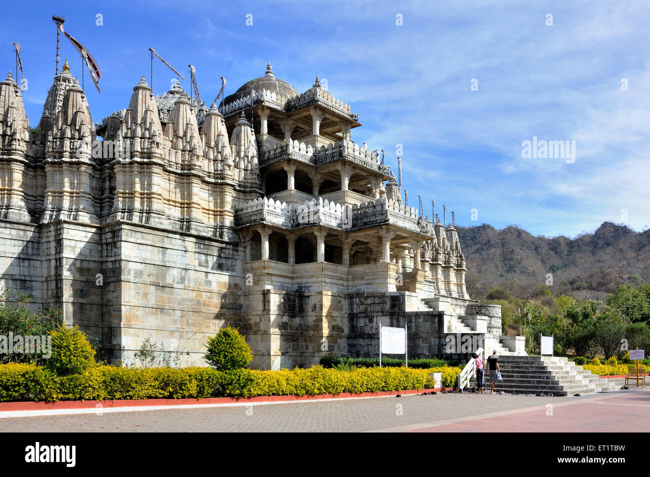 Ranakpur adinath tempio Jain in Rajasthan india asia Foto Stock